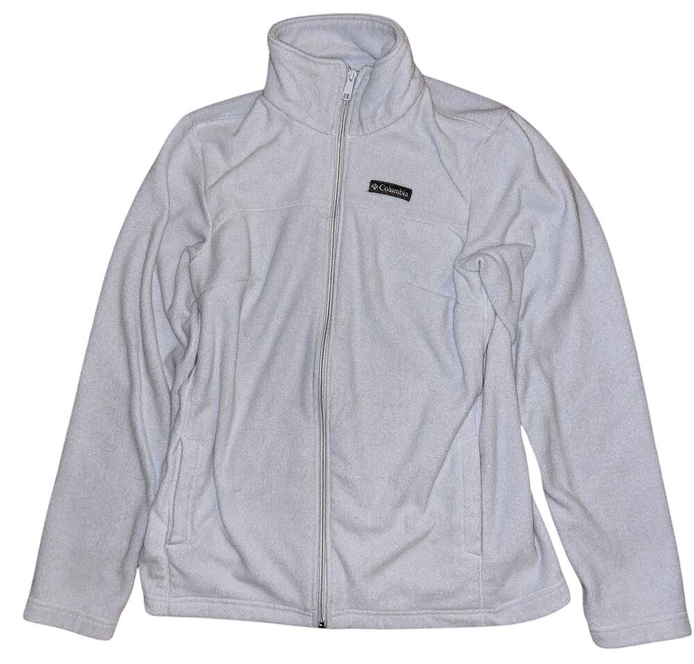Columbia Castle Dale Full Zip Gray Fleece Jacket Women's Large